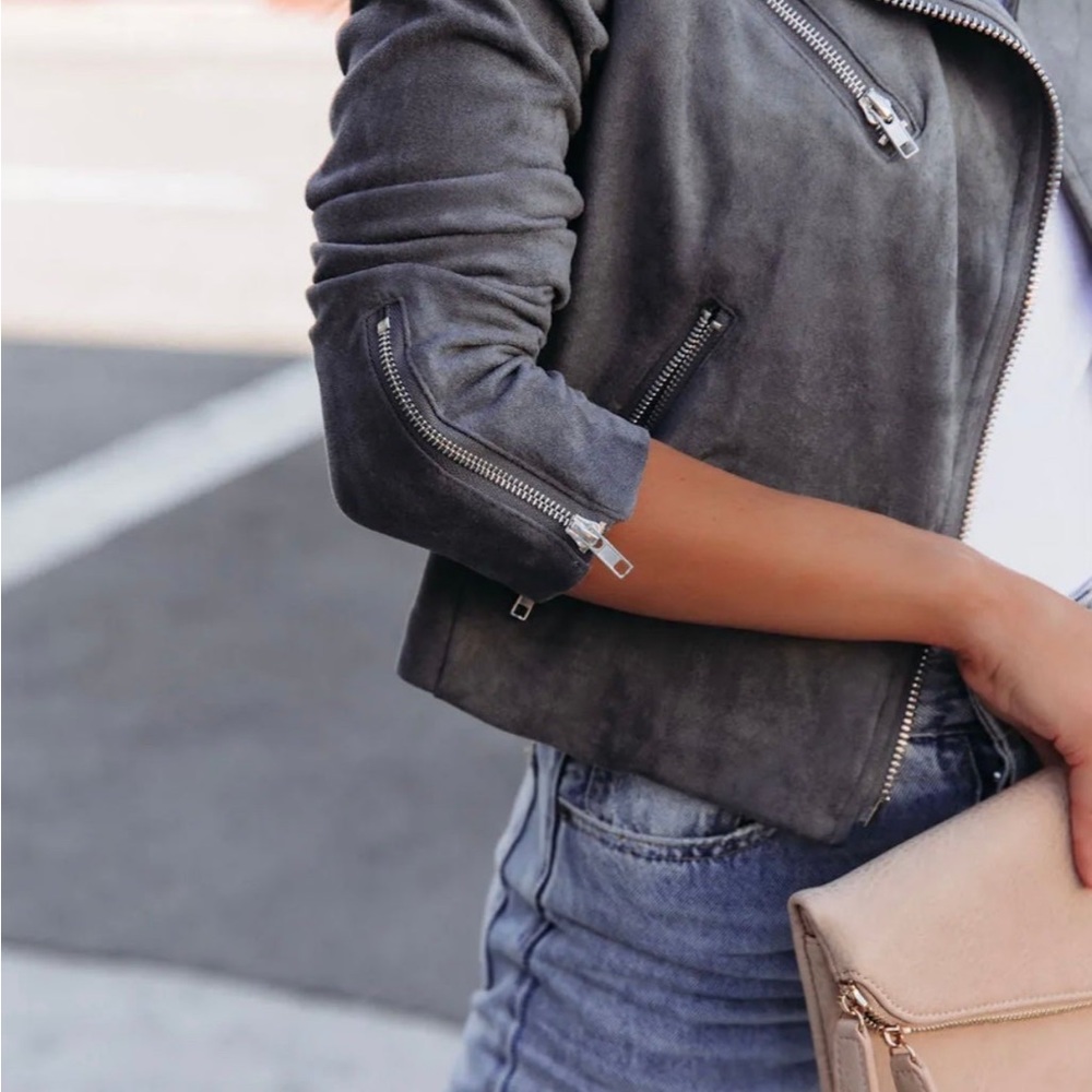 VICI suede Navy jacket